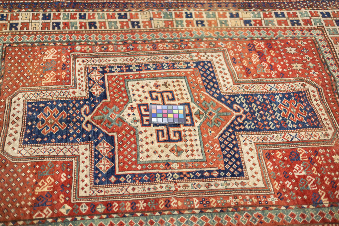 Antique Caucasian Kazak Rug 5'1'' x 6'10''