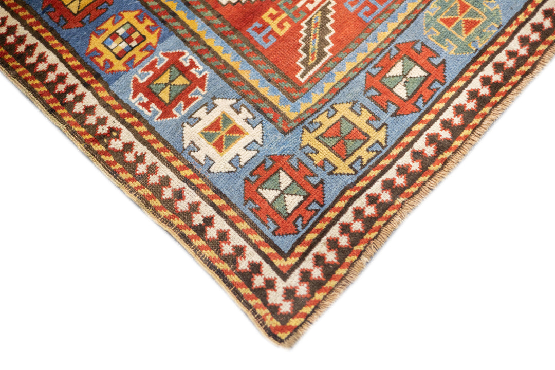 Antique Caucasian Kazak Rug 6'5'' x 7'11''