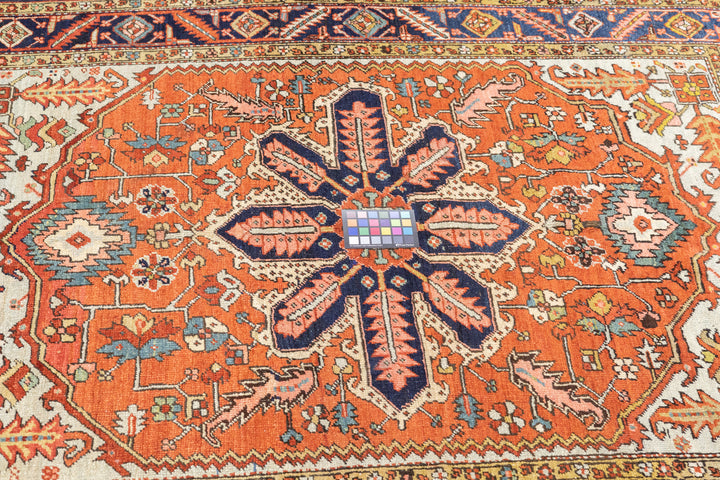 Antique Persian Serapi Rug 5'1'' x 6'11''