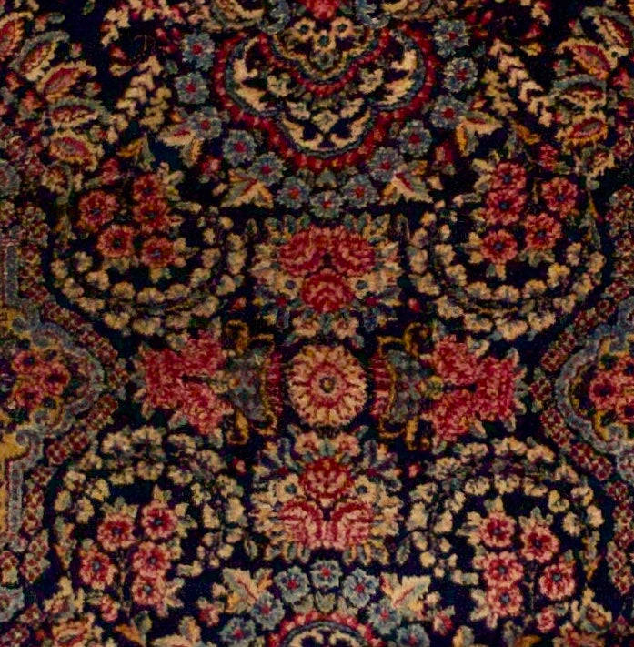 Antique Persian Lavar Kerman 1 of pair Rug 3’0" x 5’0"