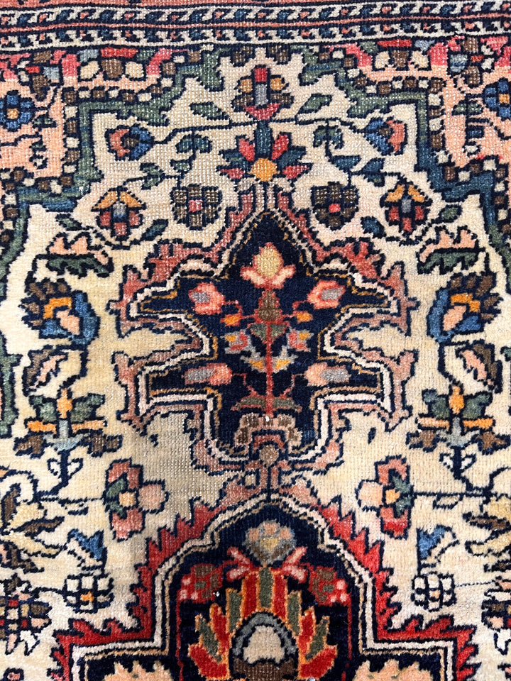 Antique Persian Farahan Sarouk Rug 3’3" x 4’10"