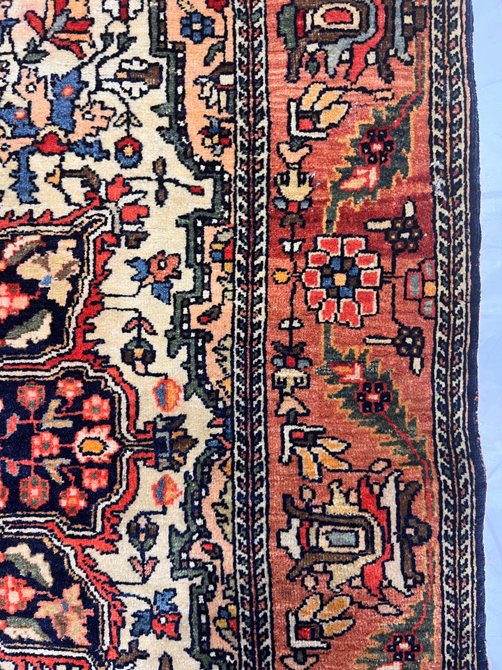 Antique Persian Farahan Sarouk Rug 3’3" x 4’10"