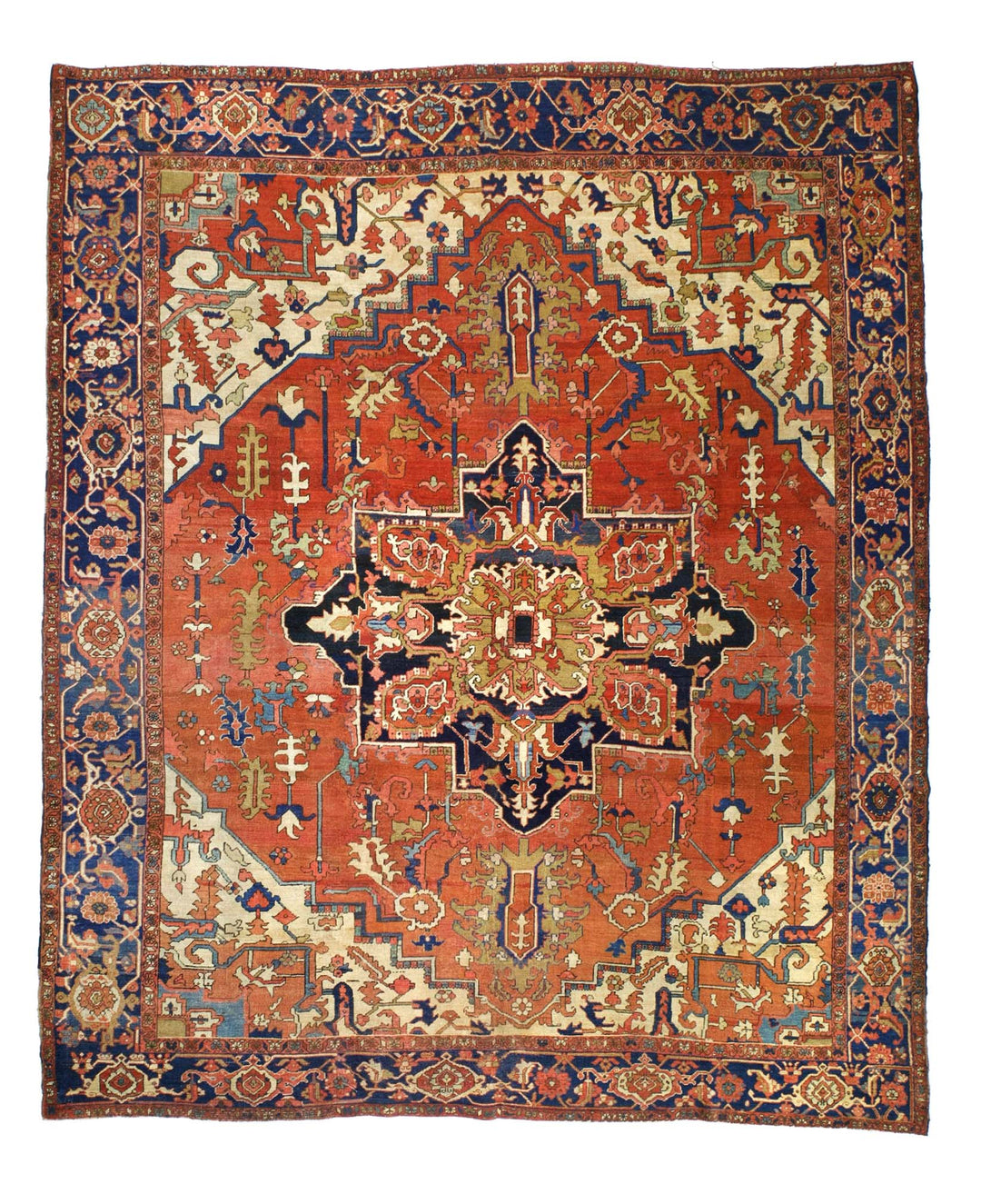 Antique Persian Serapi Rug 9'4" x 11’0"