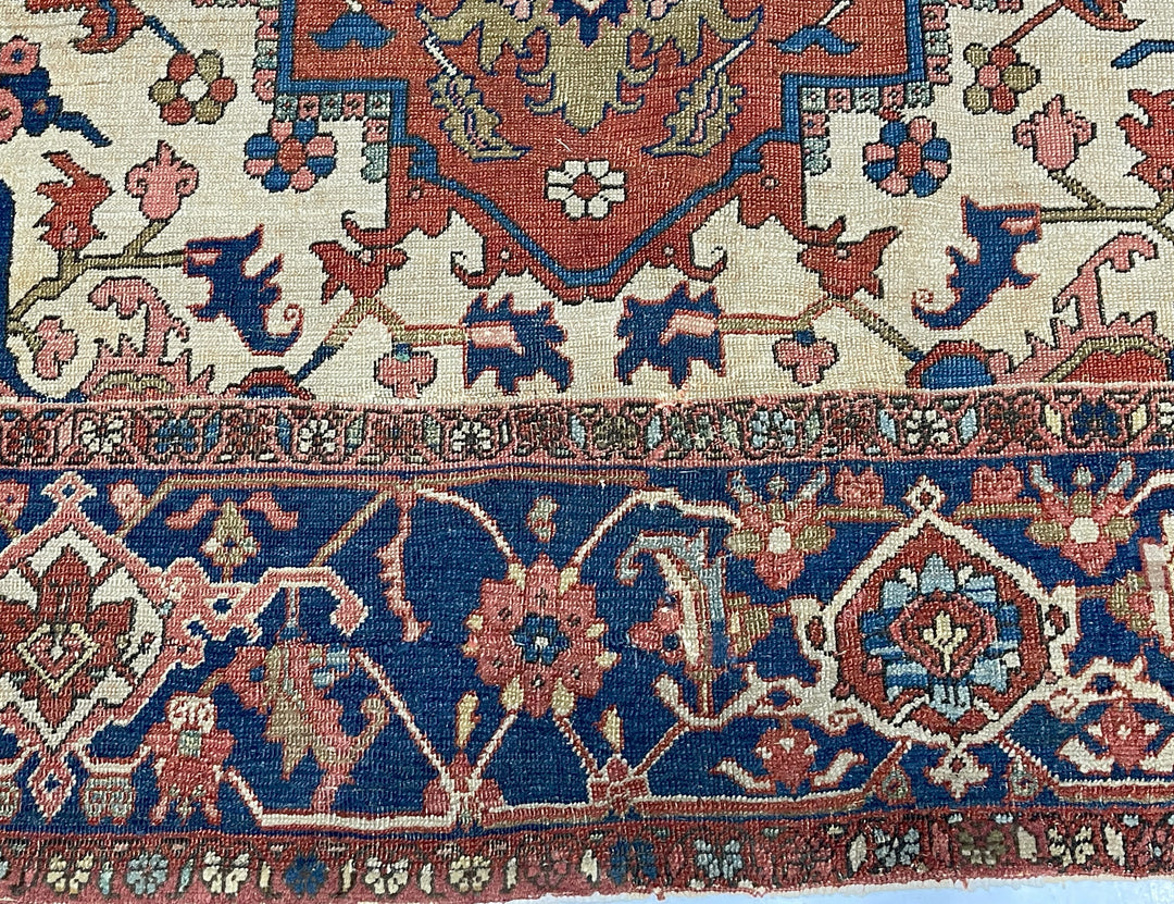 Antique Persian Serapi Rug 9'4" x 11’0"