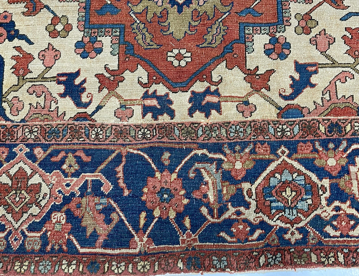 Antique Persian Serapi Rug 9'4" x 11’0"