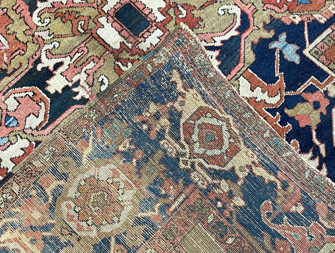 Antique Persian Serapi Rug 9'4" x 11’0"