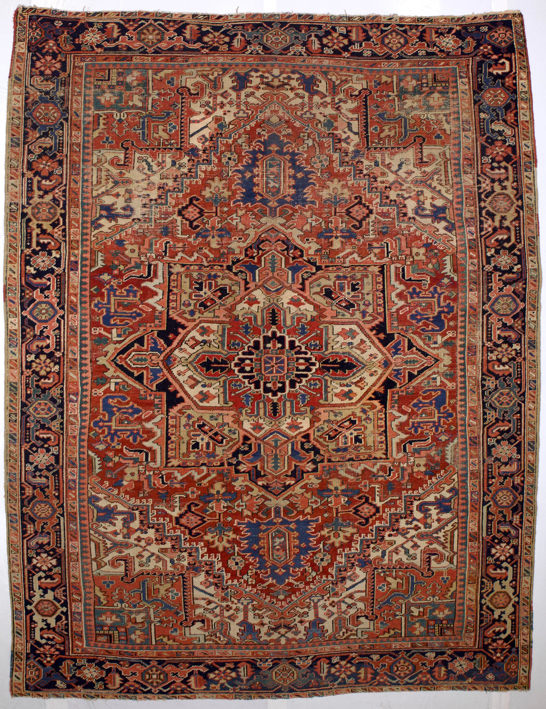 Antique Persian Heriz Rug 8'6" x 11’1"