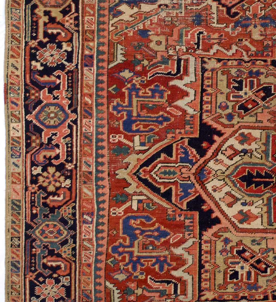 Antique Persian Heriz Rug 8'6" x 11’1"