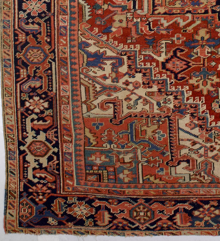 Antique Persian Heriz Rug 8'6" x 11’1"