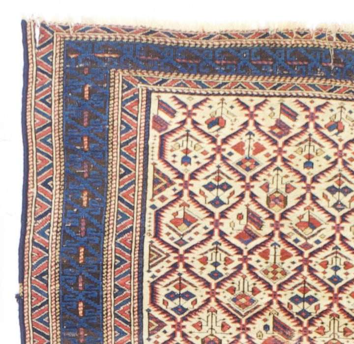 Antique Caucasian Kuba Rug 3'5" x 4’0"