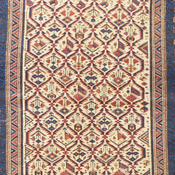 Antique Caucasian Kuba Rug 3'5" x 4’0"