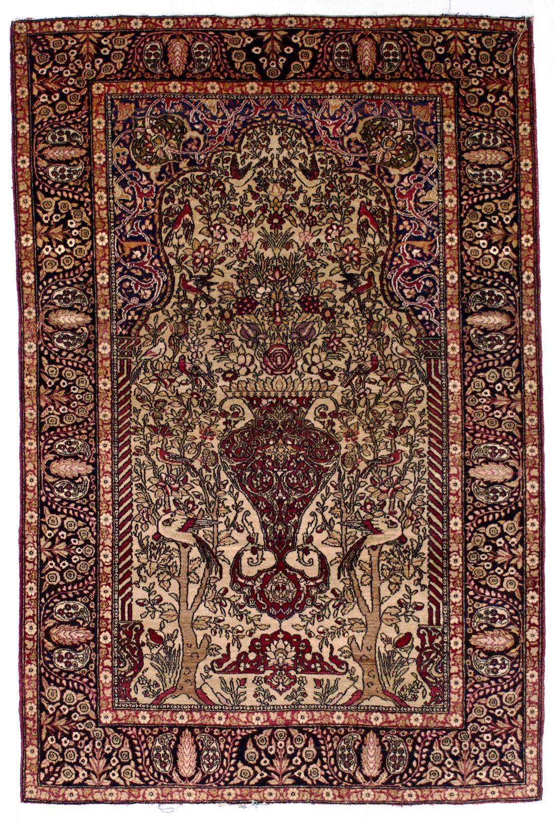 Antique Persian Tehran Rug 4’8" x 7’0"