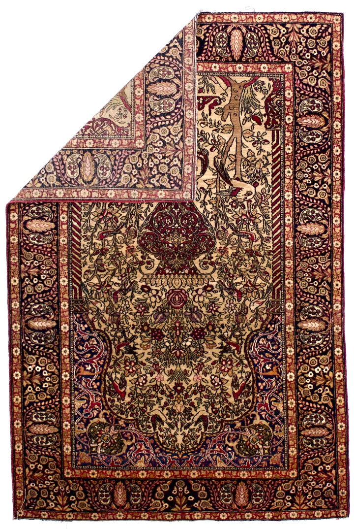 Antique Persian Tehran Rug 4’8" x 7’0"