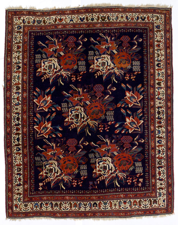 Antique Persian Tribal Afshar Rug 5’2" x 6’6"