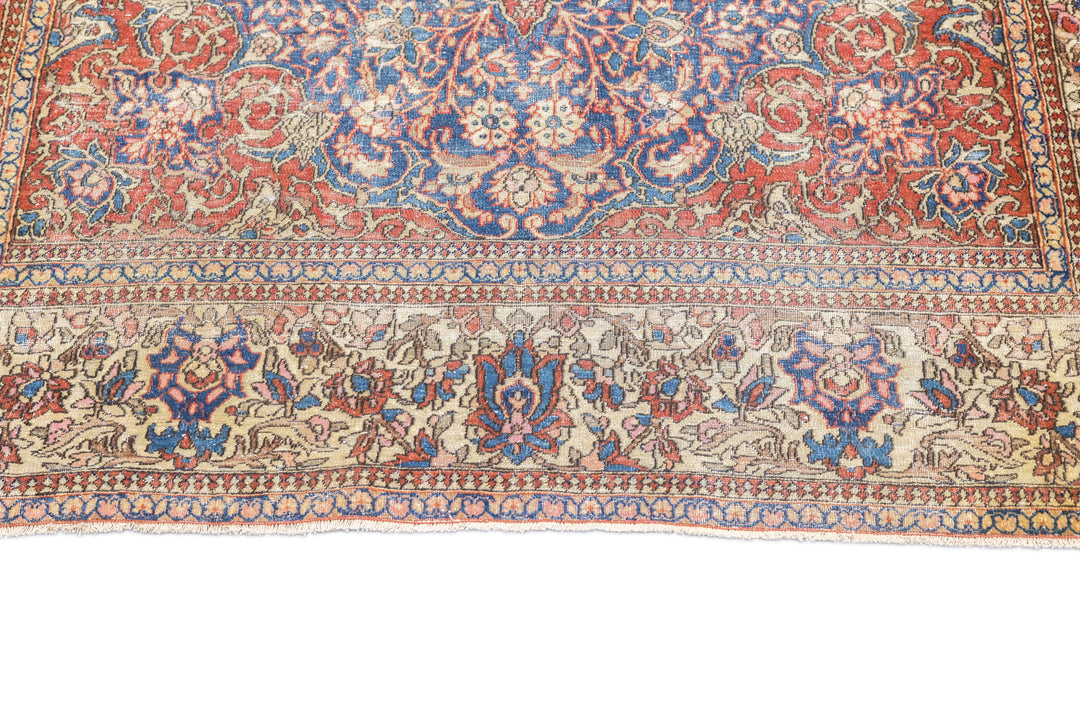 Antique Persian Isfahan Rug 4’2" x 6’7"