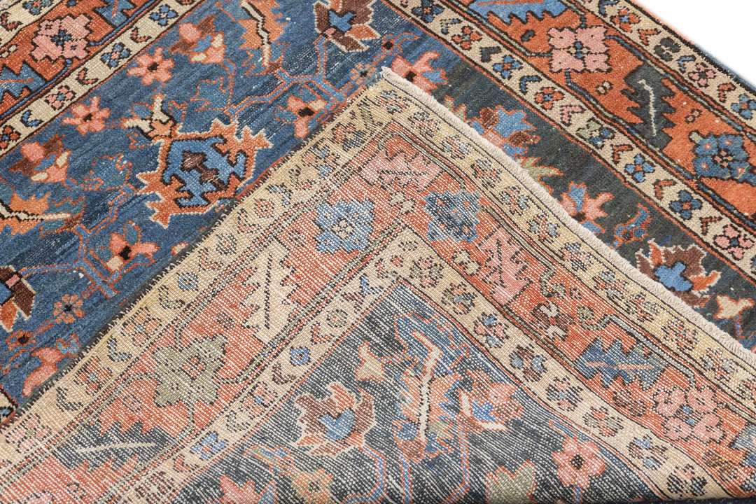 Antique Persian Heriz Rug 4'0" x 4'5''