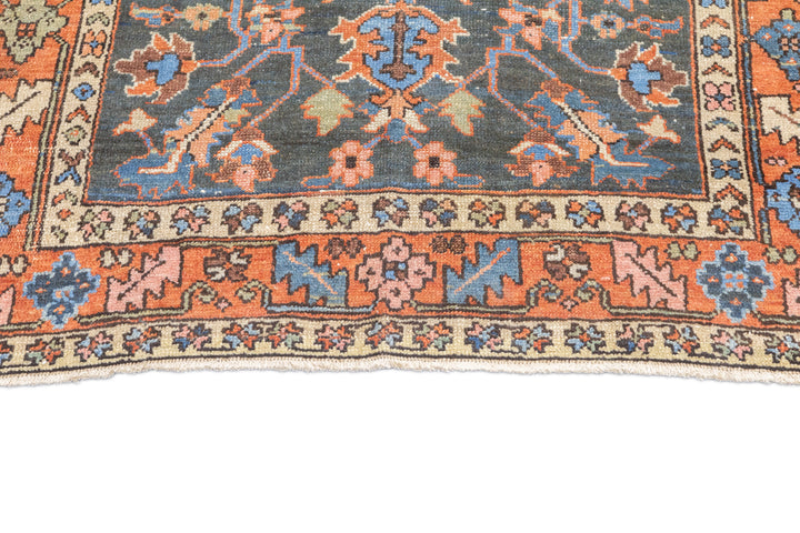 Antique Persian Heriz Rug 4'0" x 4'5''