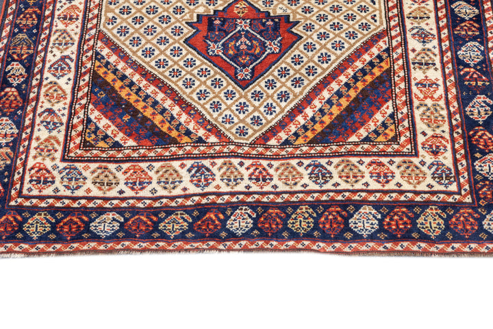 Antique Persian Qashqai Rug 3'4'' x 5'3''