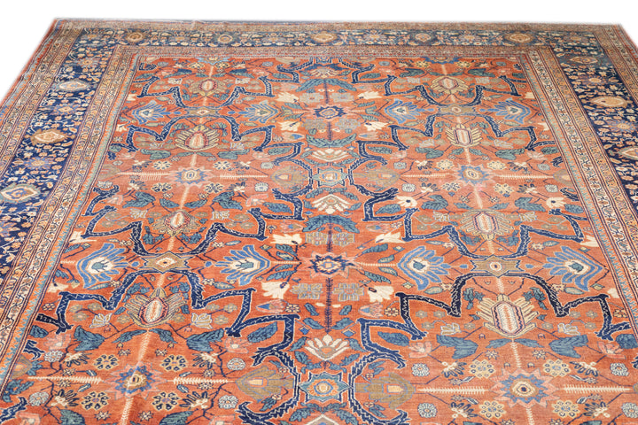 Antique Persian Farahan Farouk Rug 8’10" x 12’3”