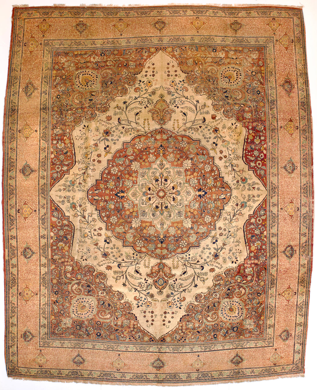 Antique Tabriz Haji Jalili Rug 9’6" x 11’8”