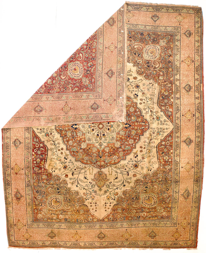 Antique Tabriz Haji Jalili Rug 9’6" x 11’8”