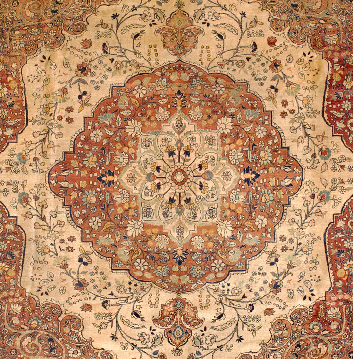 Antique Tabriz Haji Jalili Rug 9’6" x 11’8”