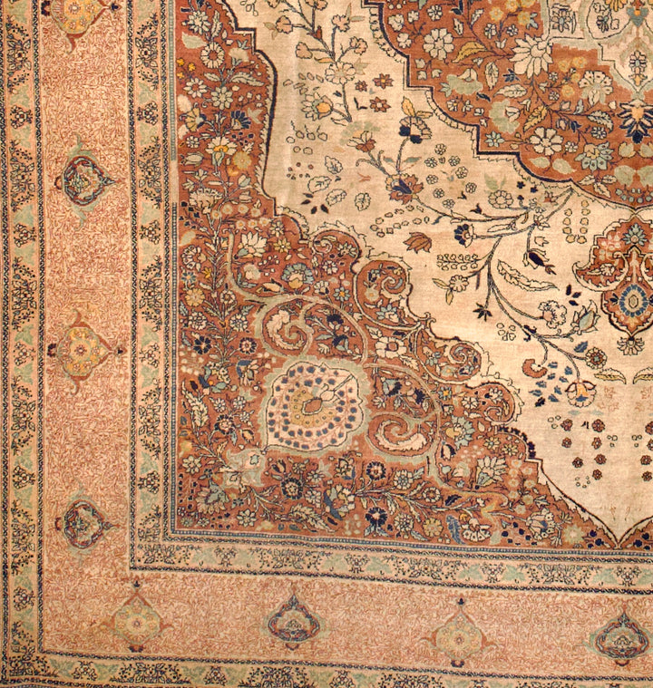 Antique Tabriz Haji Jalili Rug 9’6" x 11’8”