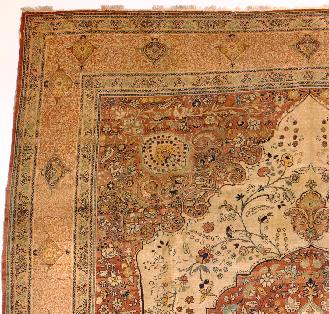 Antique Tabriz Haji Jalili Rug 9’6" x 11’8”