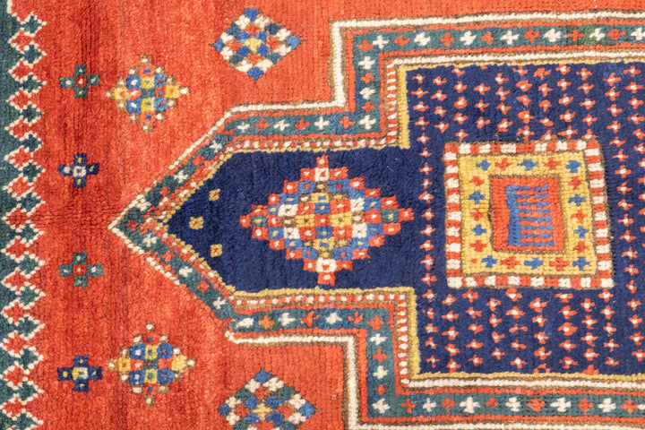 Antique Caucasian Borchelou Kazak Rug 4'8'' x 8'6''