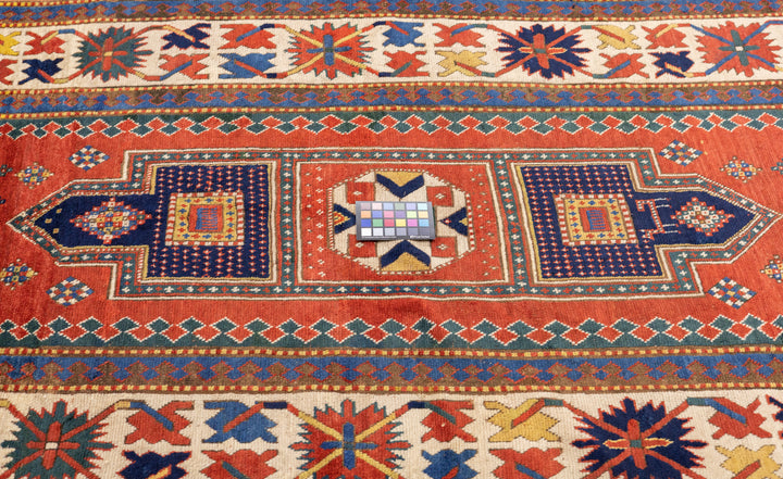 Antique Caucasian Borchelou Kazak Rug 4'8'' x 8'6''