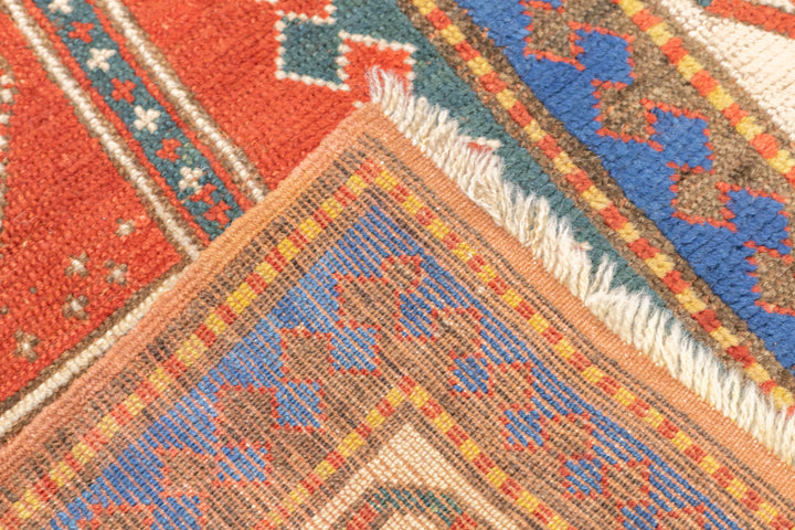 Antique Caucasian Borchelou Kazak Rug 4'8'' x 8'6''