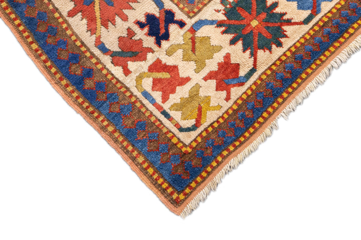 Antique Caucasian Borchelou Kazak Rug 4'8'' x 8'6''