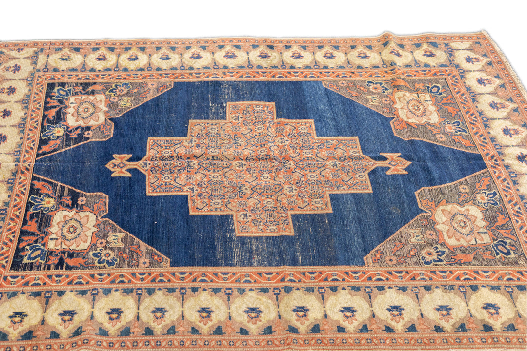 Antique Persian Senneh Rug 4'6'' x 6'2''