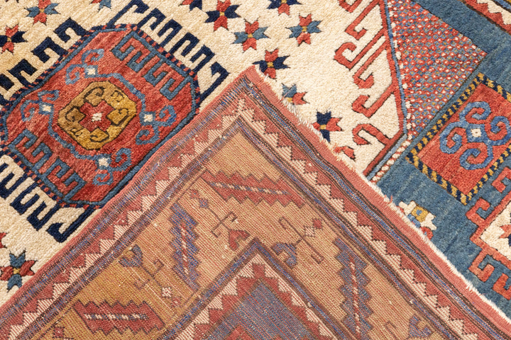 Antique Karachov Kazak Rug 5'5'' x 6'10''