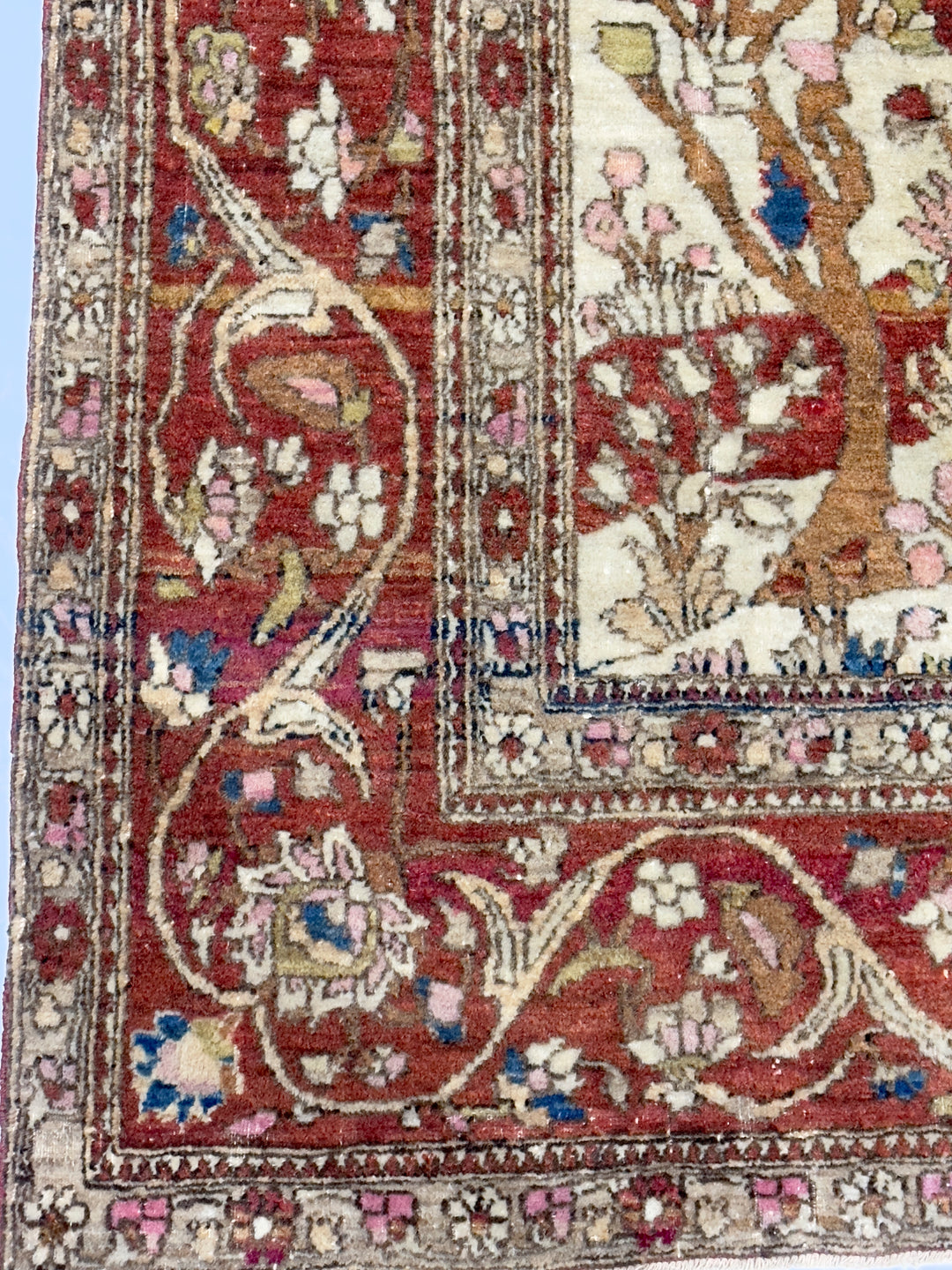 Antique Persian Tehran Rug 4’3” x 6’3”