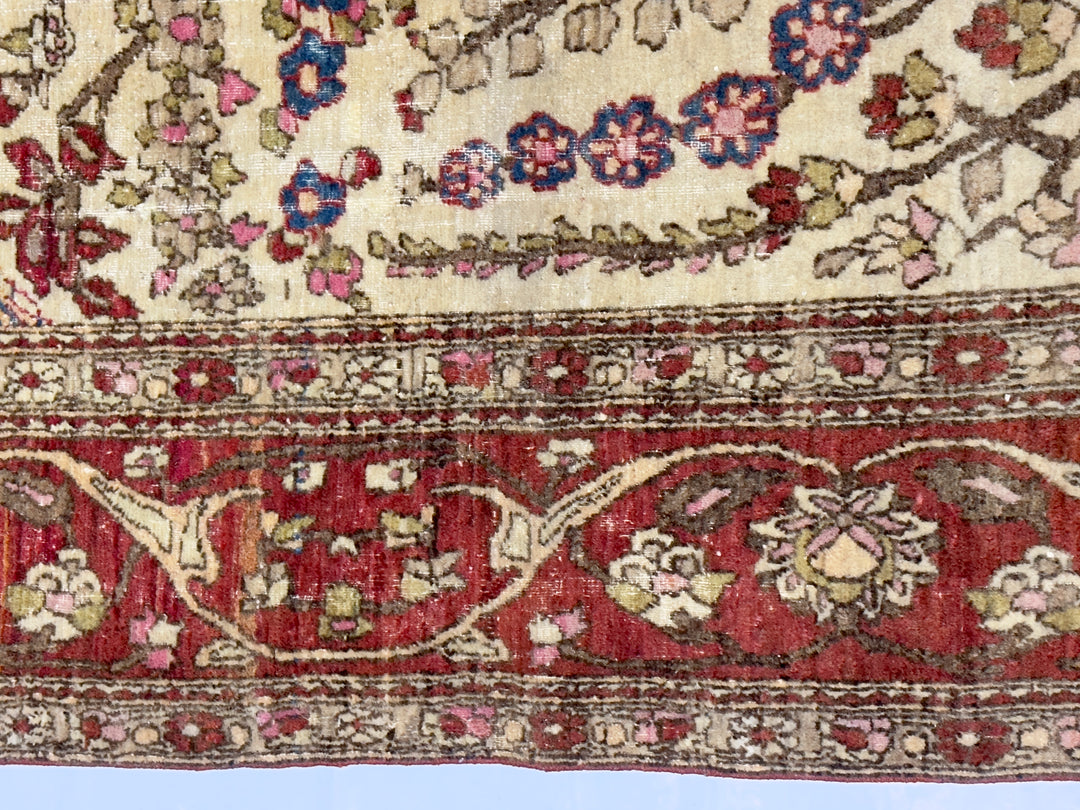 Antique Persian Tehran Rug 4’3” x 6’3”