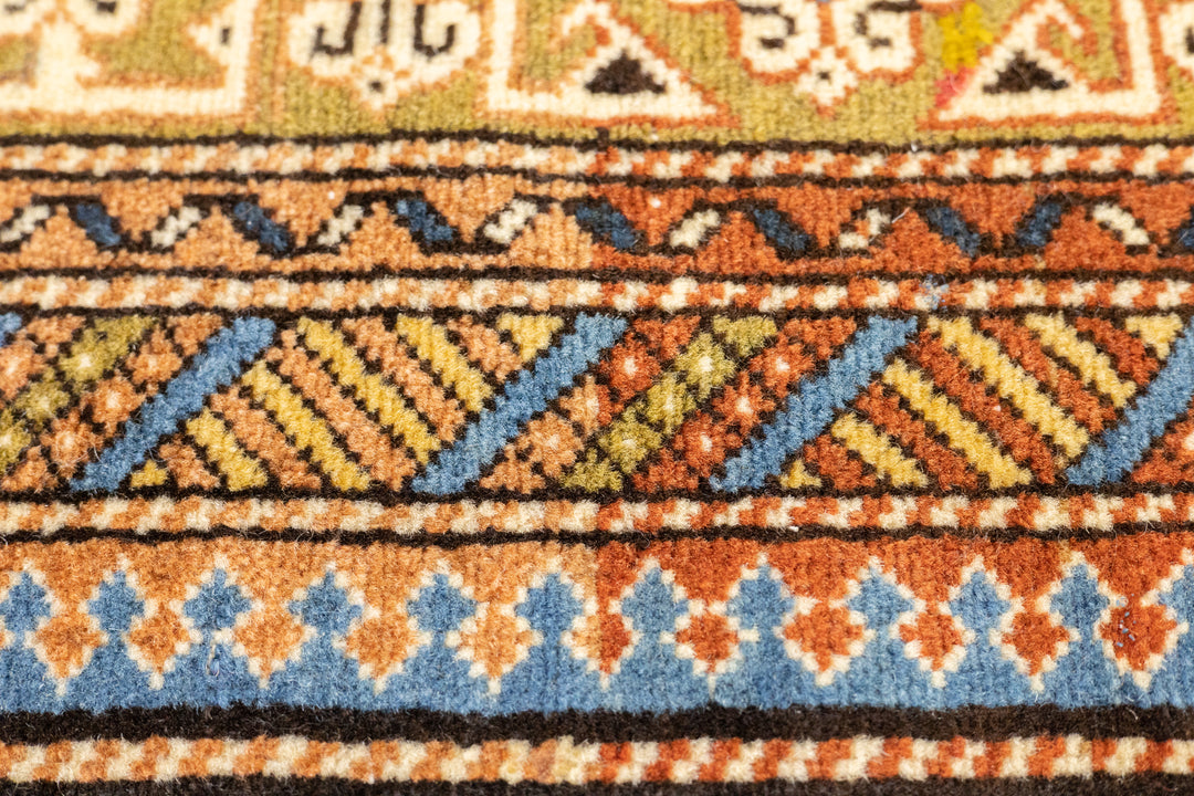 Antique Caucasian Perpedil Rug 4'4'' x 6'2''