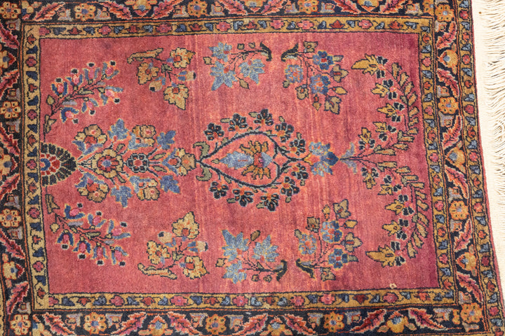 Antique Persian Sarouk Rug 1'11'' x 2'6''