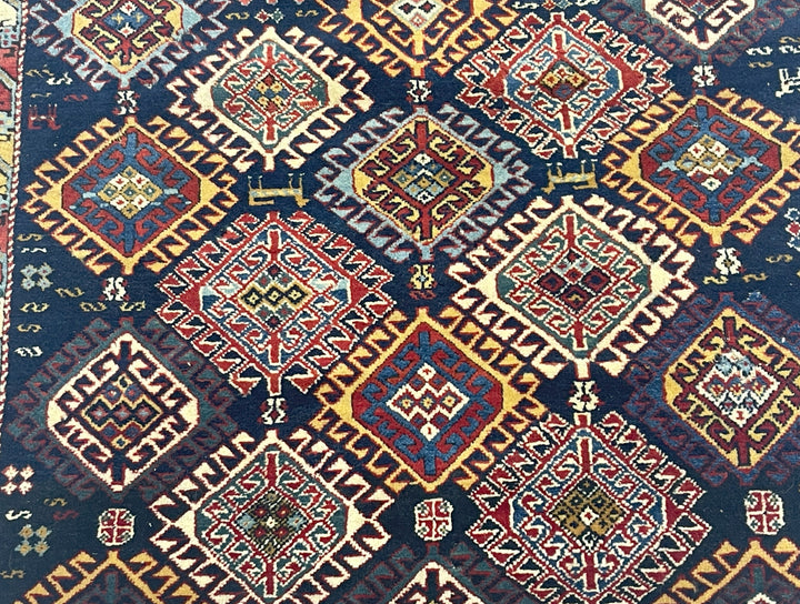 Antique Caucasian Kuba Rug 3’10" x 4’5”