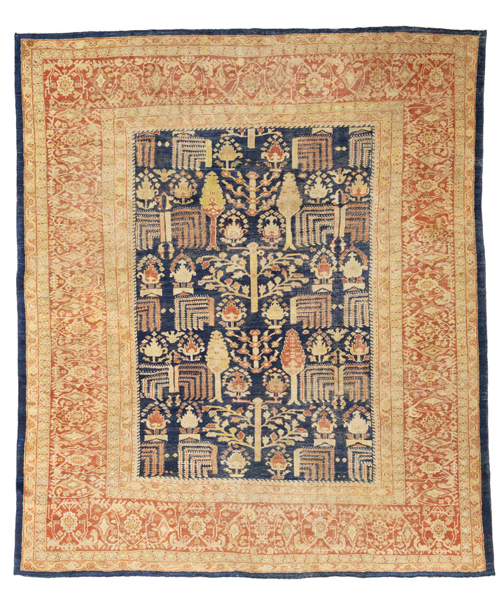 Antique Zigler Mahal Rug 8’11” x 10’5”