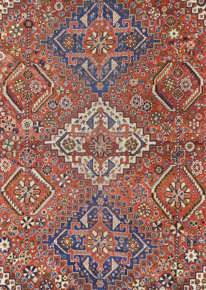 Antique Persian Qashqai Rug 5’10” x 8’4”