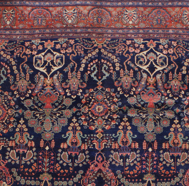 Antique Persian Farahan Sarouk Rug 8’10" x 12’2"