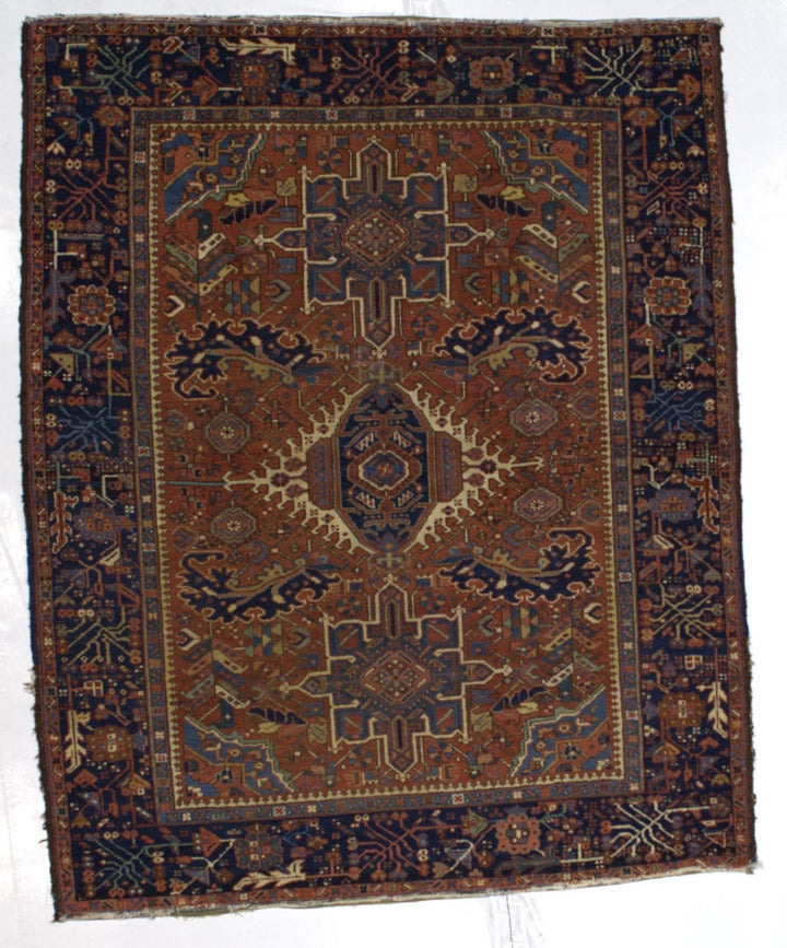 Antique Persian Heriz Rug 4'10" x 6’2"