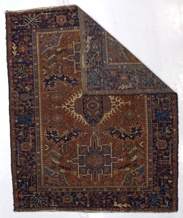 Antique Persian Heriz Rug 4'10" x 6’2"