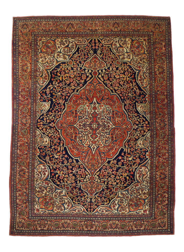 Antique Persian Farahan Sarouk Rug 8’10” x 12’5”