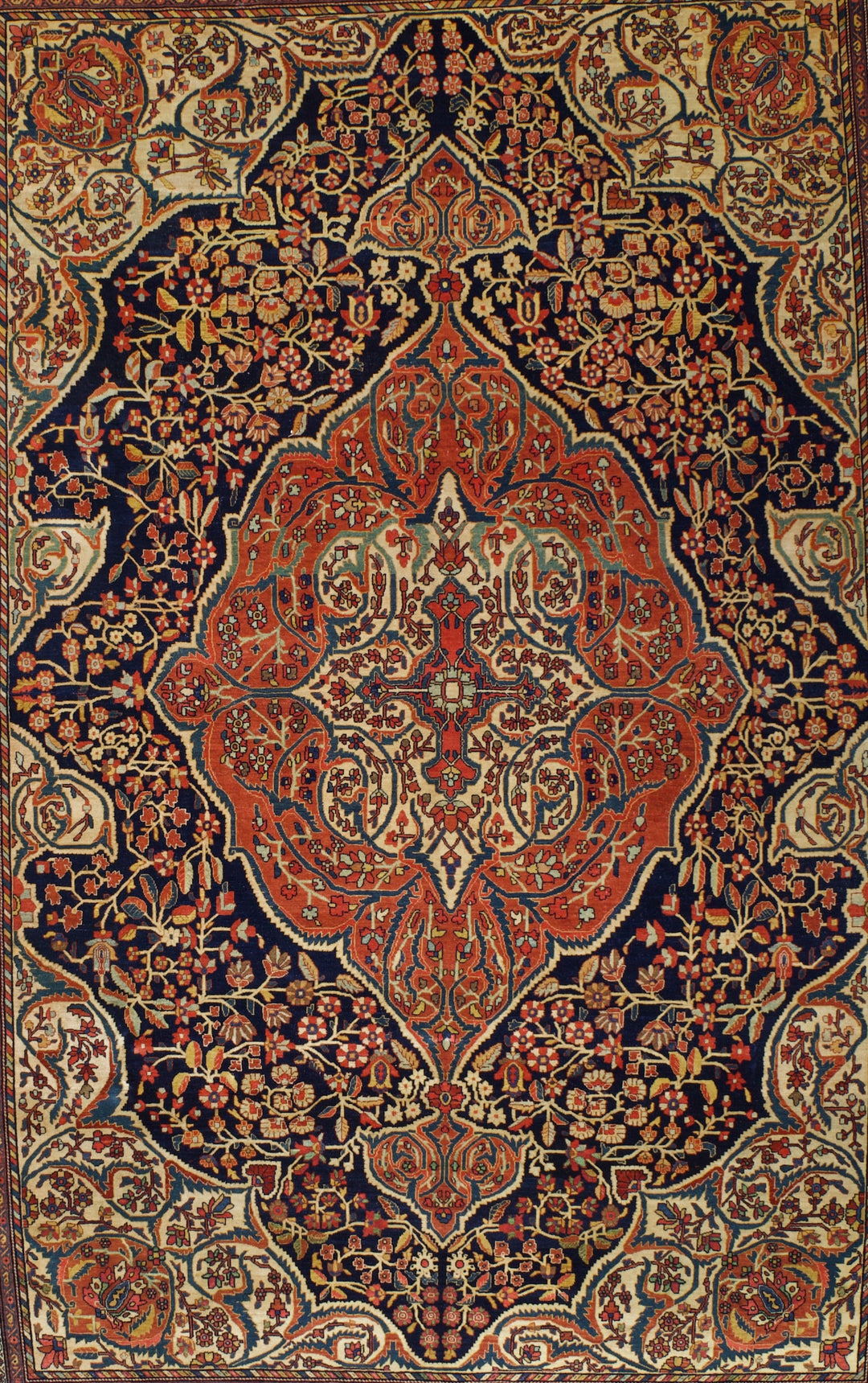 Antique Persian Farahan Sarouk Rug 8’10” x 12’5”