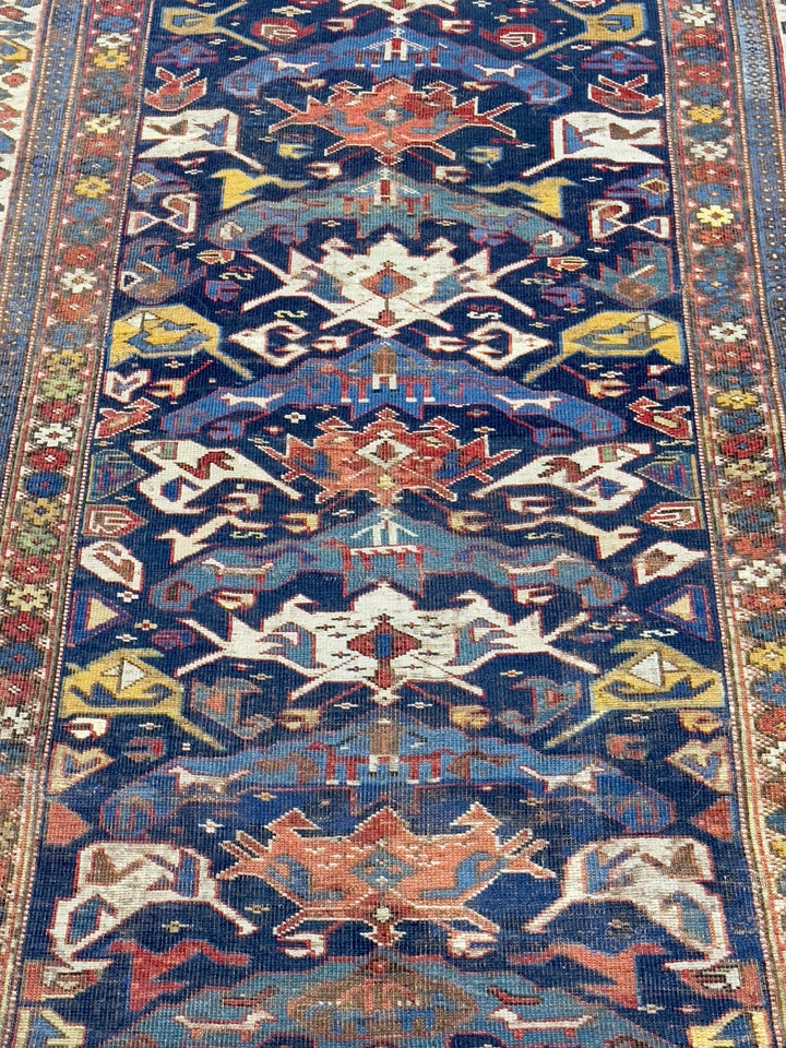 Antique Caucasian Bijov Rug 3’10" x 7’6"