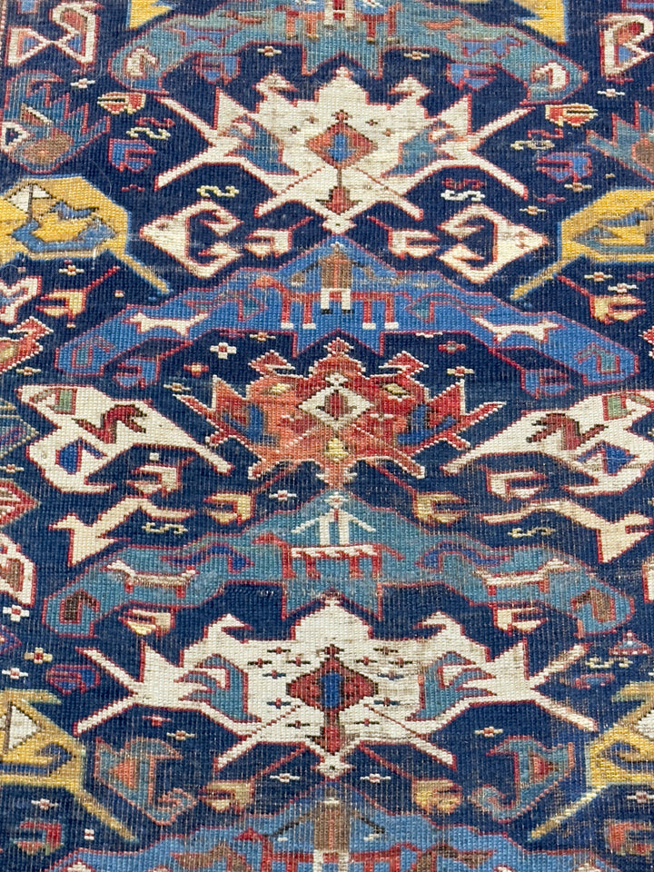 Antique Caucasian Bijov Rug 3’10" x 7’6"