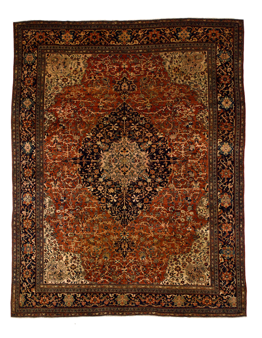 Antique Persian Farahan Sarouk Rug 8’9" x 11’6"