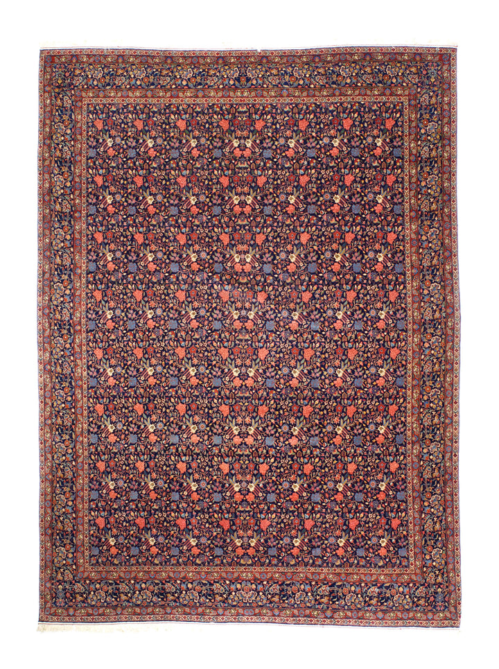 Antique Persian Dabir Kashan Rug 8’7” x 11’4”